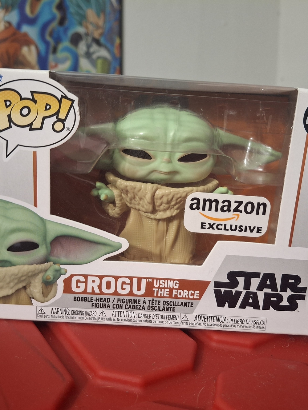 2 Funko Grogu Using The Force Pop! Figure - Green & Tan